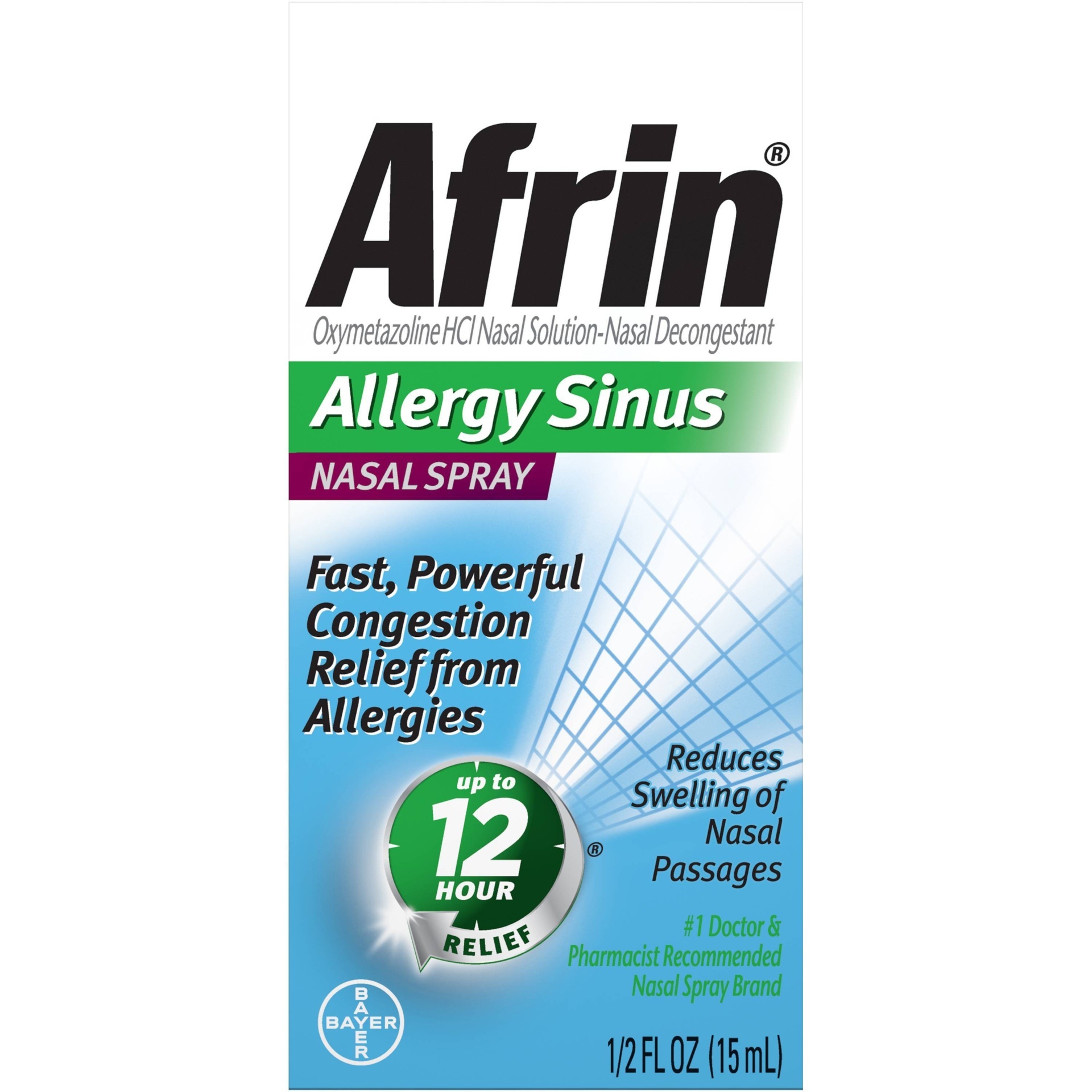 slide 1 of 8, Afrin Sinus Nasal Spray , 0.5 fl oz