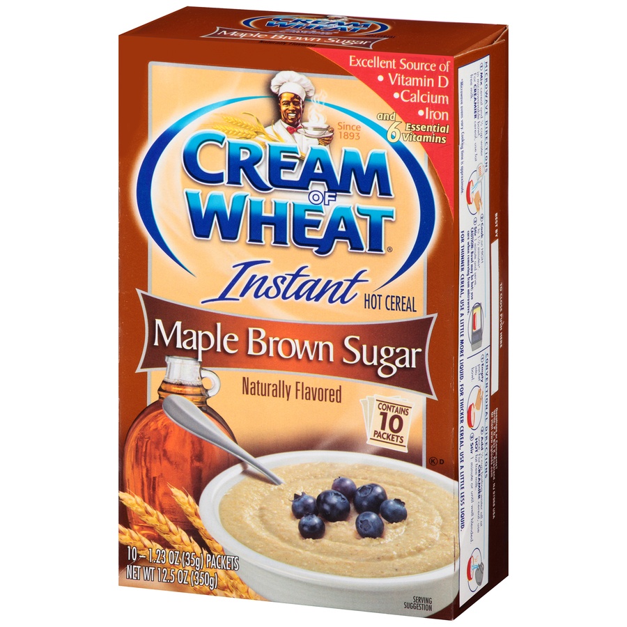 slide 3 of 8, Cream of Wheat Instant Maple Brown Sugar Hot Cereal, 10 ct