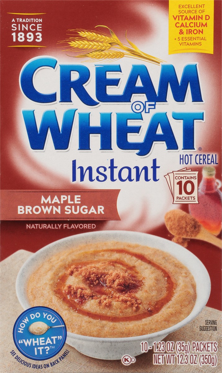 slide 6 of 9, Cream of Wheat Instant Maple Brown Sugar Hot Cereal, 
