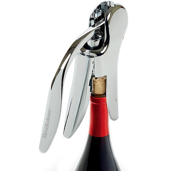 slide 1 of 2, Brookstone Compact Wine Opener - Chrome, 1 ct