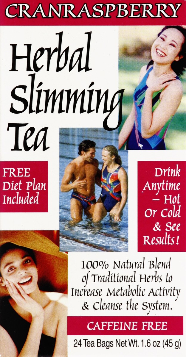 slide 4 of 4, 21st Century Cranraspberry Herbal Slimming Tea Bags, 24 ct; 1.6 oz