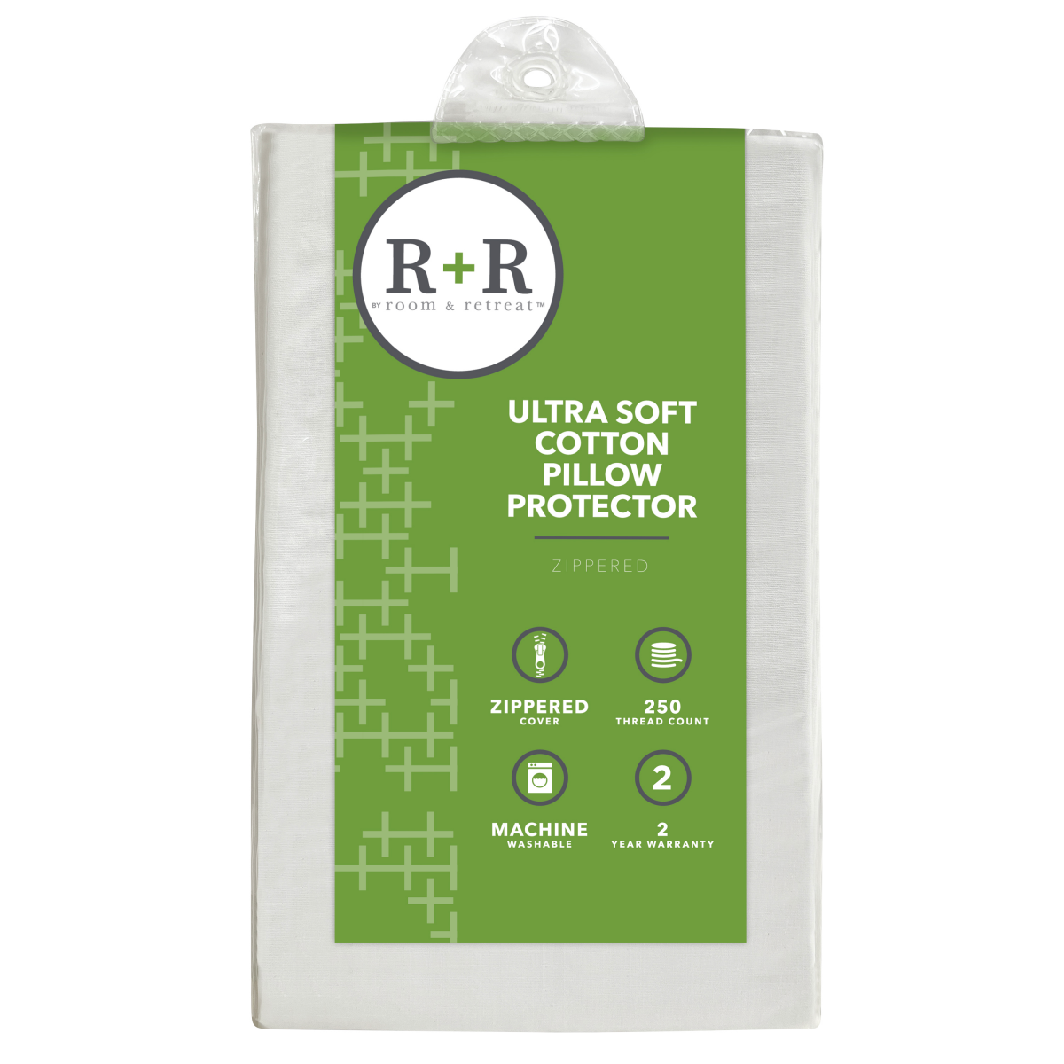 slide 1 of 1, R+R Room & Retreat Cotton Pillow Protector, King, 1 ct