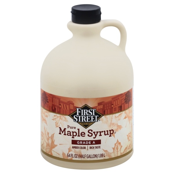 slide 1 of 1, First Street Pure Grade A Maple Syrup, 64 oz