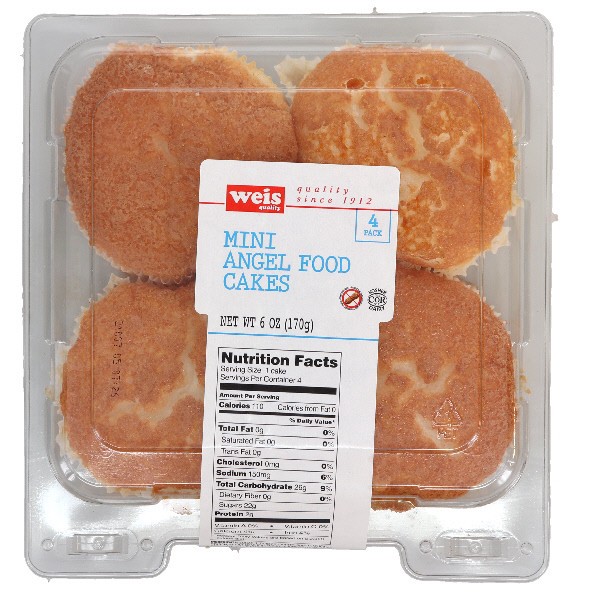 slide 1 of 1, Mini Angel Food Cake, 4 oz