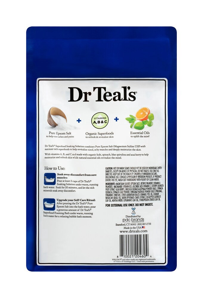 slide 4 of 4, Dr. Teal's Refresh & Revitalize Pure Epsom Salt, 3 lb