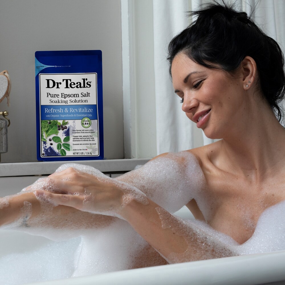 slide 3 of 4, Dr. Teal's Refresh & Revitalize Pure Epsom Salt, 3 lb