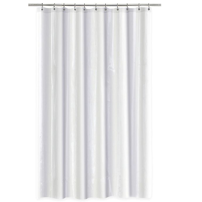 slide 1 of 1, SALT Heavy Gauge PEVA Shower Curtain Liner - White, 70 in x 72 in