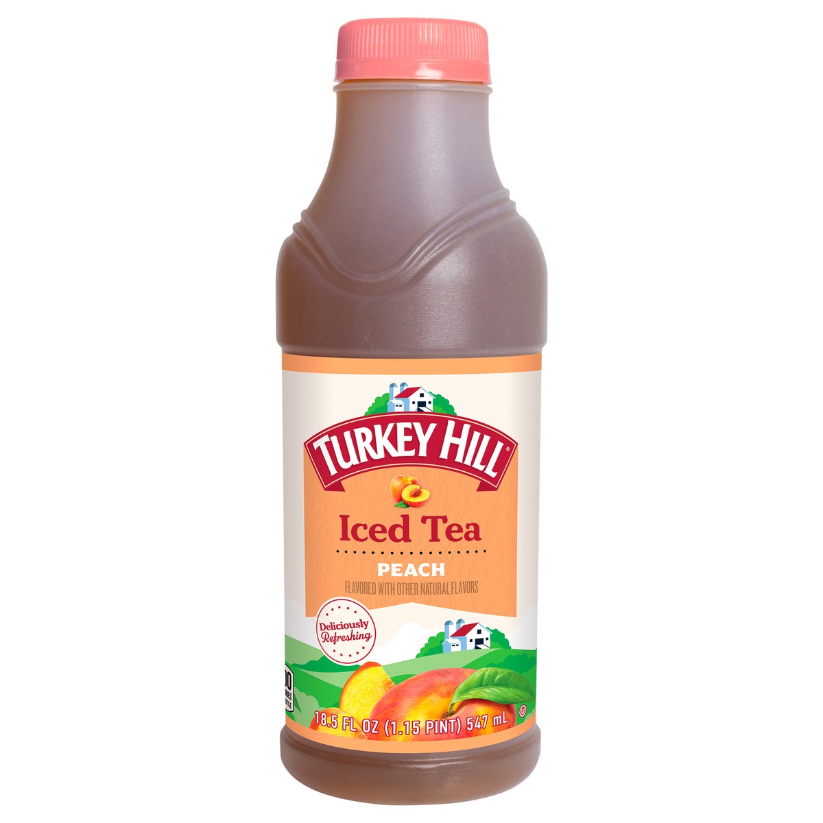 slide 1 of 2, Turkey Hill Peach Iced Tea 18.5 fl oz, 18.50 fl oz