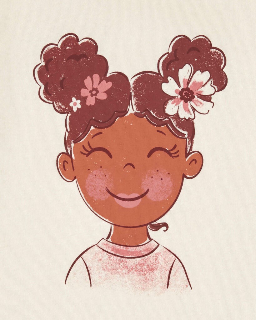 slide 2 of 2, Carter's Toddler Big Smile Graphic Tee Cream 5T, 1 ct