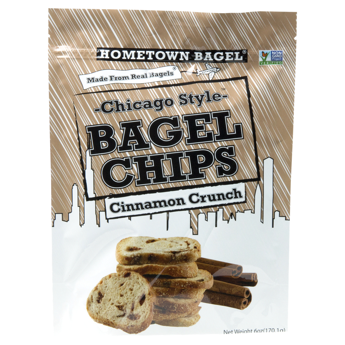 slide 1 of 1, Hometown Bagel Bagel Chips 6 oz, 6 oz