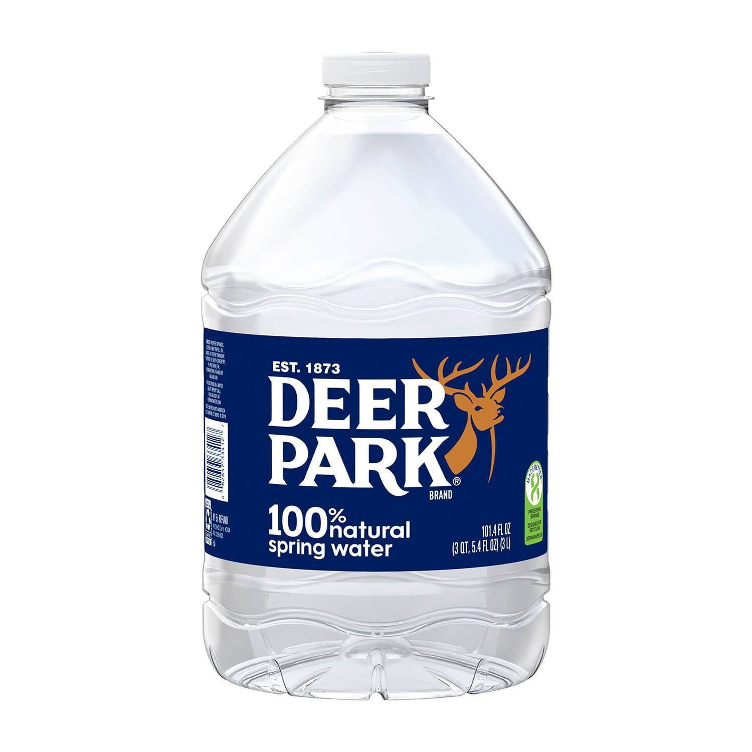 slide 1 of 6, Deer Park 100% Natural Spring Water Jug, 101.4 fl oz