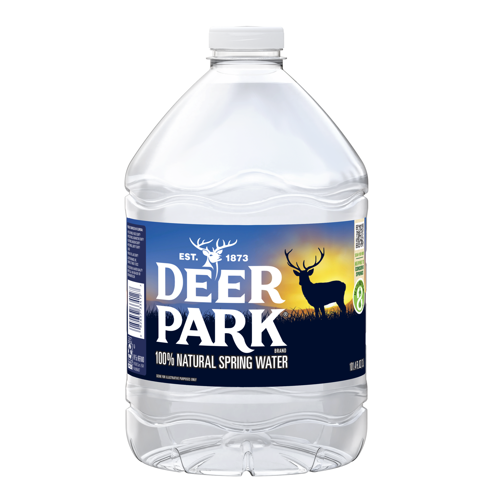 slide 1 of 4, Deer Park Brand 100% Natural Spring Water, plastic jug - 101.4 oz, 101.4 oz