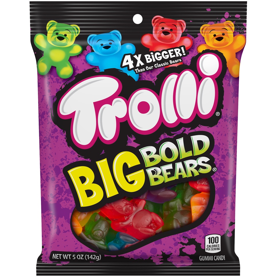 slide 1 of 2, Trolli Big Bold Bears Gummi Candy, 5 oz