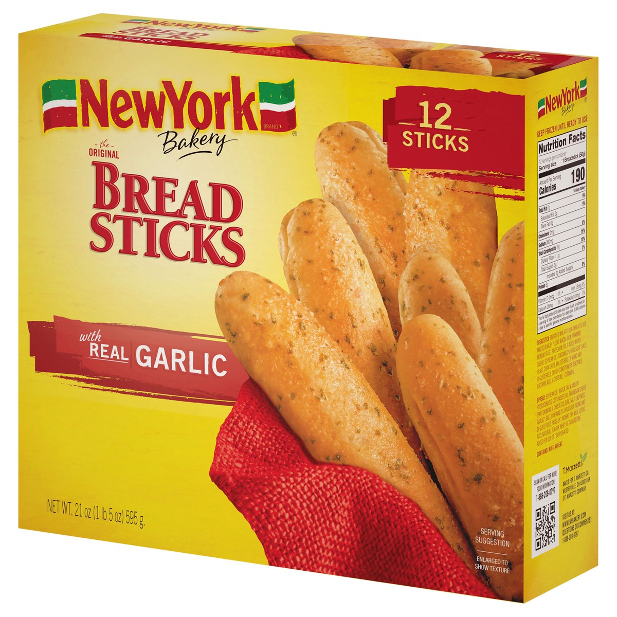 slide 13 of 14, New York Bakery Garlic Breadsticks, 21 oz