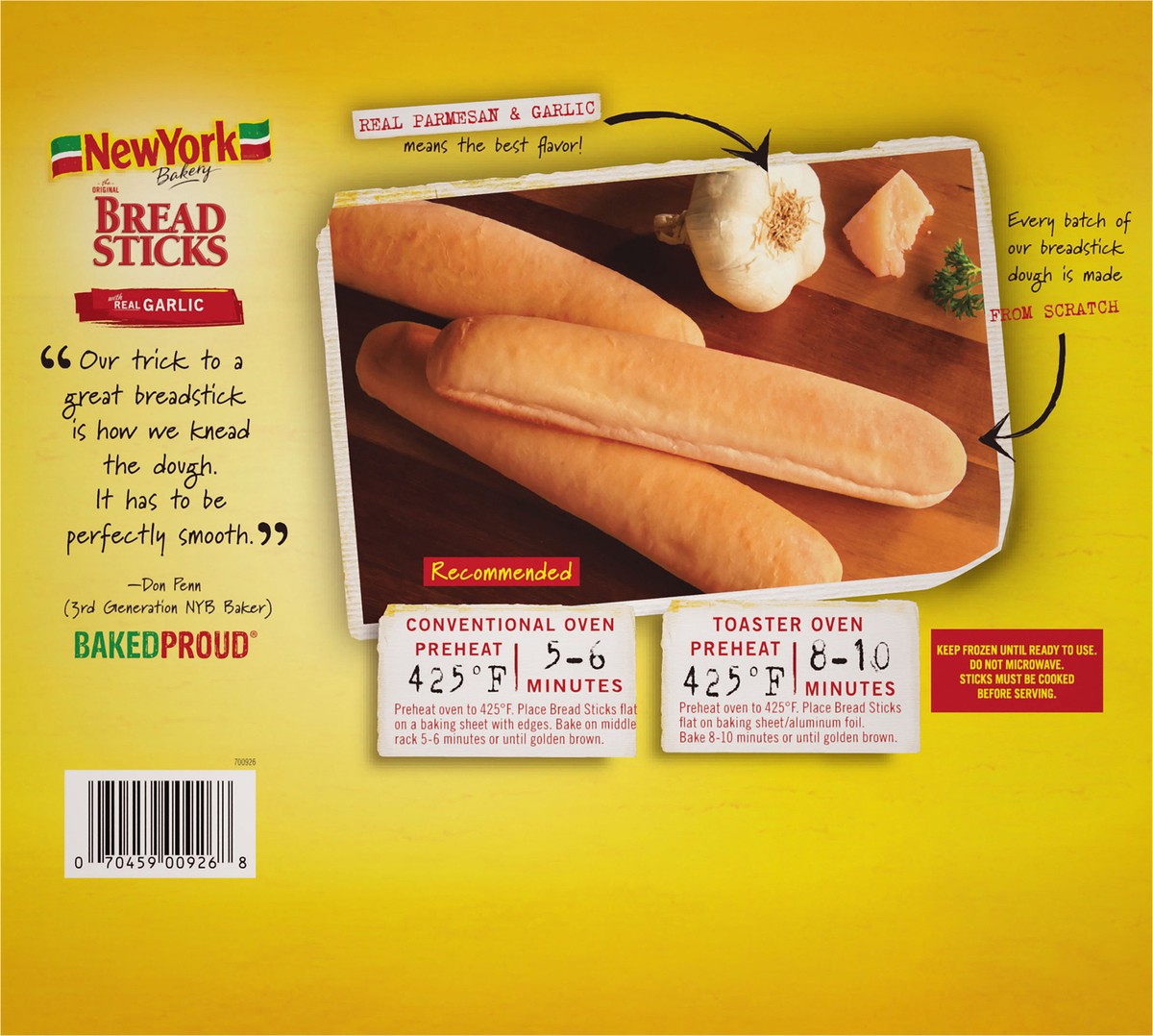 slide 14 of 14, New York Bakery Garlic Breadsticks, 21 oz