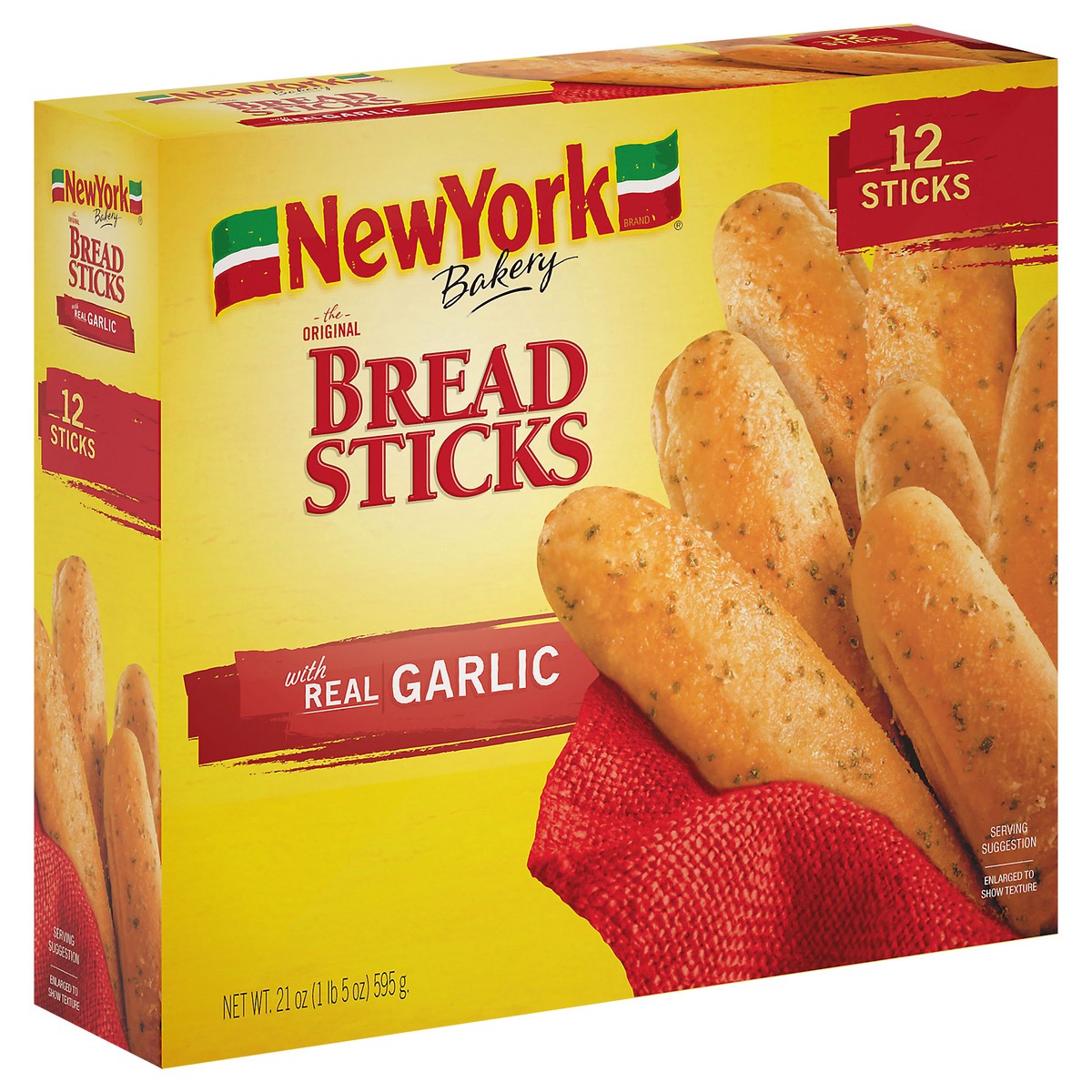 slide 5 of 14, New York Bakery Garlic Breadsticks, 21 oz