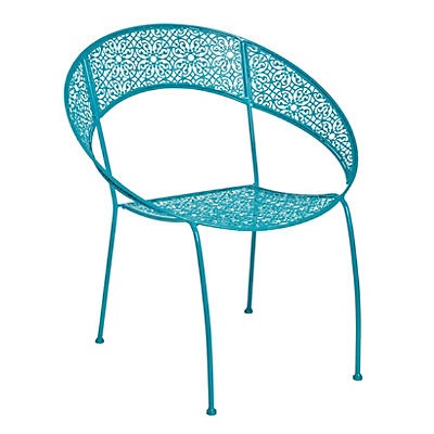 slide 1 of 1, Outdoor Solutions Turquoise Fiesta Chair, 1 ct