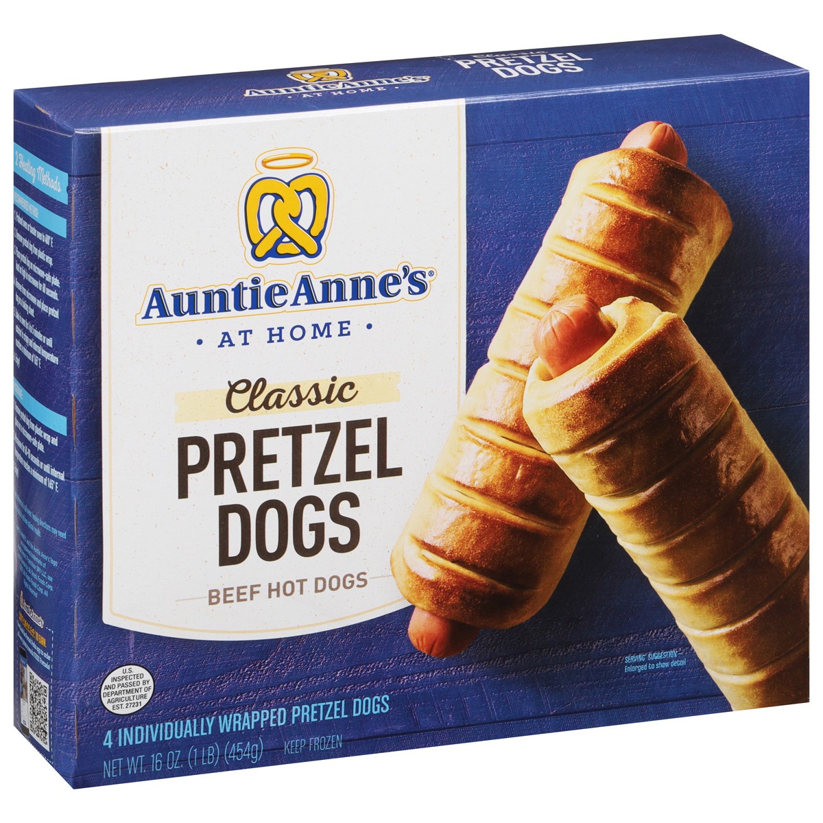 slide 8 of 9, Auntie Anne's Classic Beef Pretzel Dogs 4 ea, 16 oz