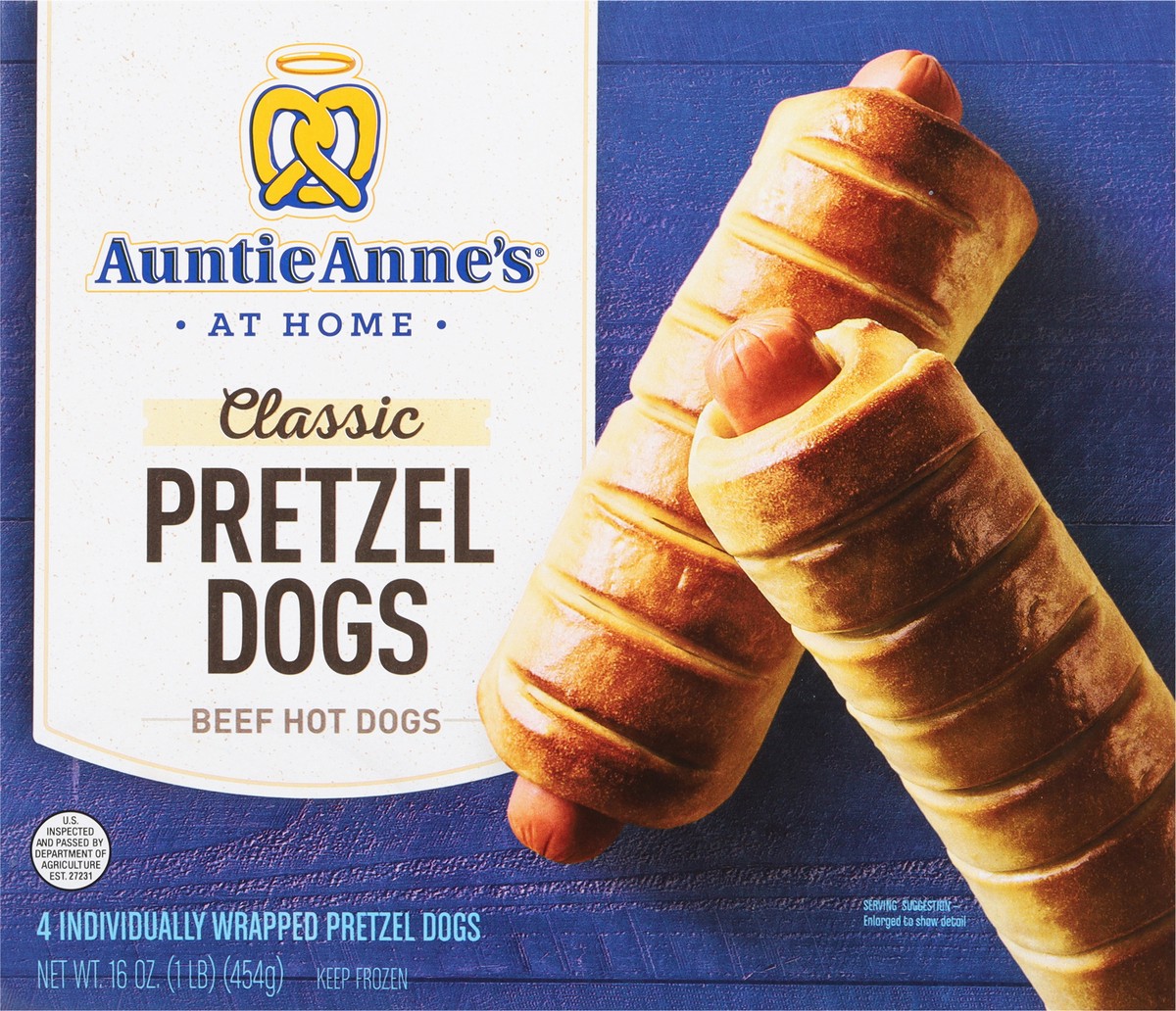 slide 7 of 9, Auntie Anne's Classic Beef Pretzel Dogs 4 ea, 16 oz