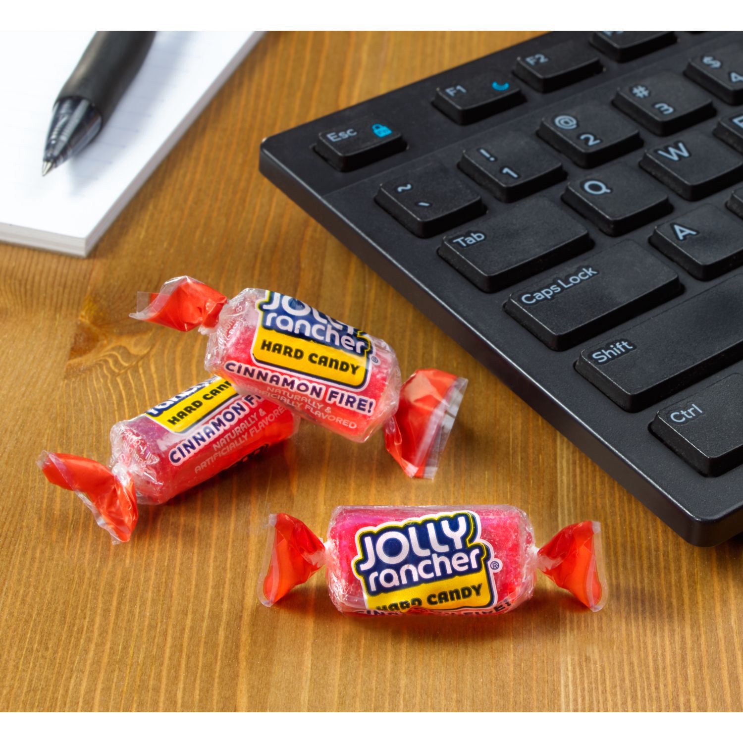 slide 5 of 5, JOLLY RANCHER Cinnamon Fire Flavored Hard Candy, Individually Wrapped, 7 oz, Bag, 7 oz