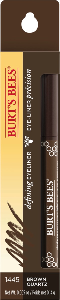 slide 4 of 7, Burt's Bees 100% Natural Origin Defining Eyeliner, Brown Quartz, Satin Finish - 0.005 Ounce, 0.14 g