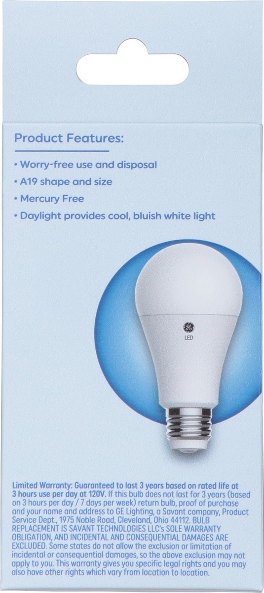 slide 7 of 9, GE LED Daylight Classic Shape Light Bulbs 1 ea, 1 ct