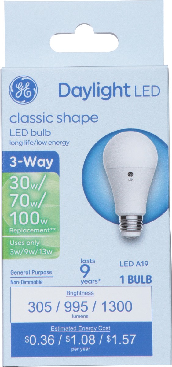 slide 4 of 9, GE LED Daylight Classic Shape Light Bulbs 1 ea, 1 ct