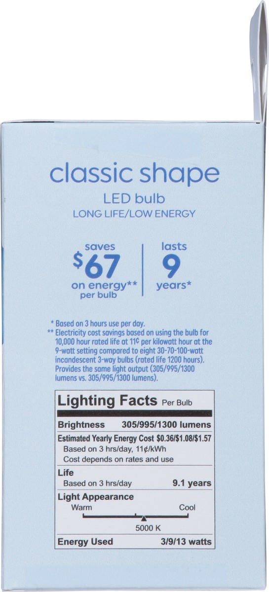slide 2 of 9, GE LED Daylight Classic Shape Light Bulbs 1 ea, 1 ct