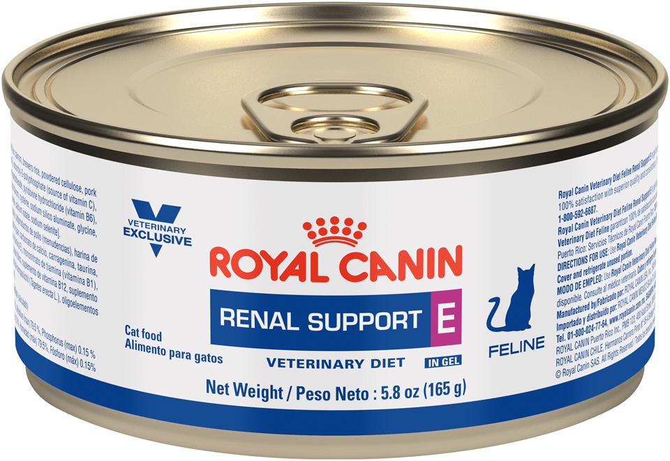 slide 1 of 6, Royal Canin Veterinary Diet Renal Support E in Gel Cat Food, 5.8 oz