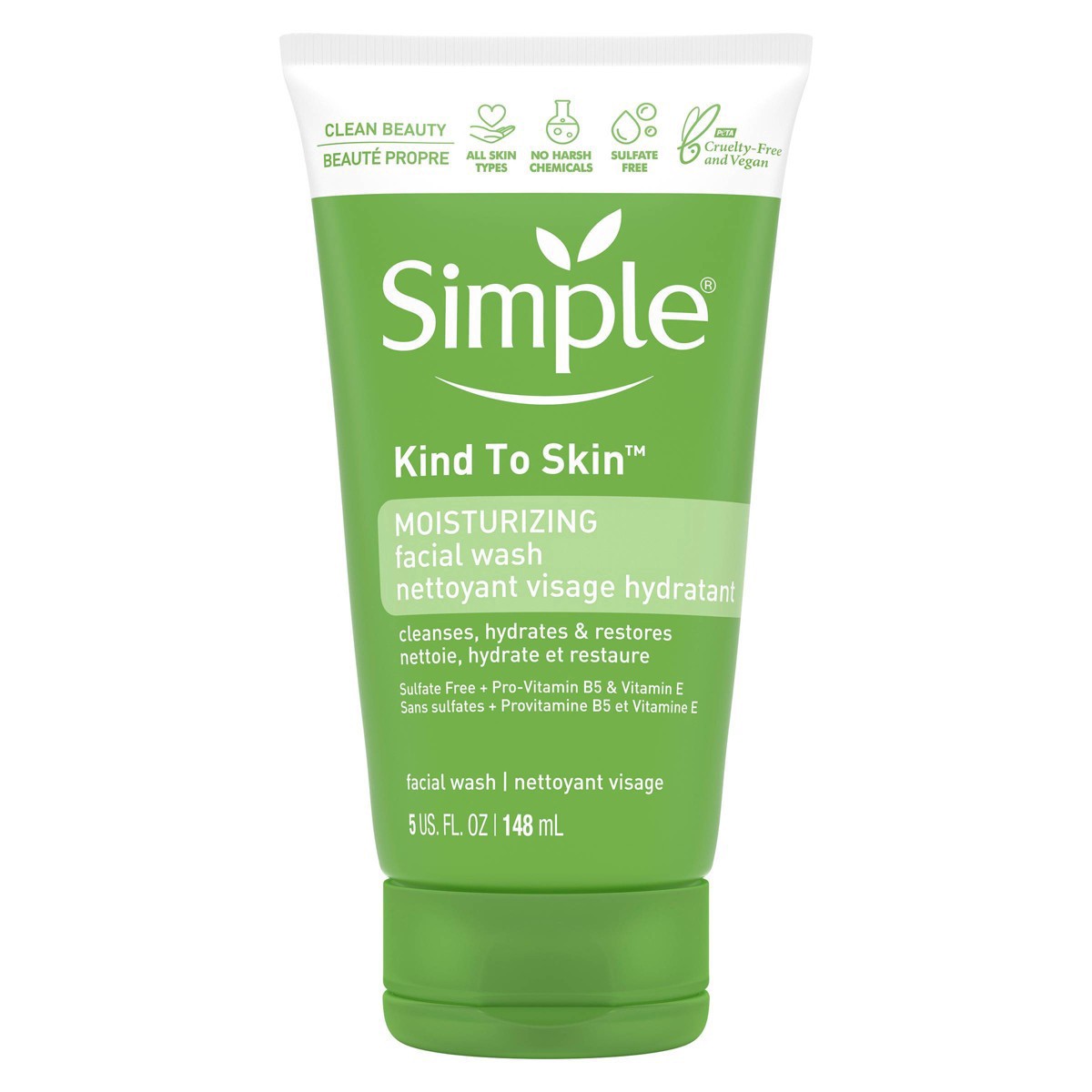 slide 27 of 78, Simple Kind to Skin Face Wash Moisturizing, 5 oz, 5 oz