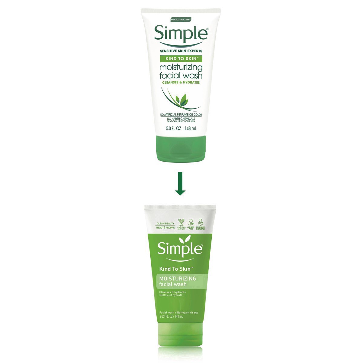 slide 65 of 78, Simple Kind to Skin Face Wash Moisturizing, 5 oz, 5 oz