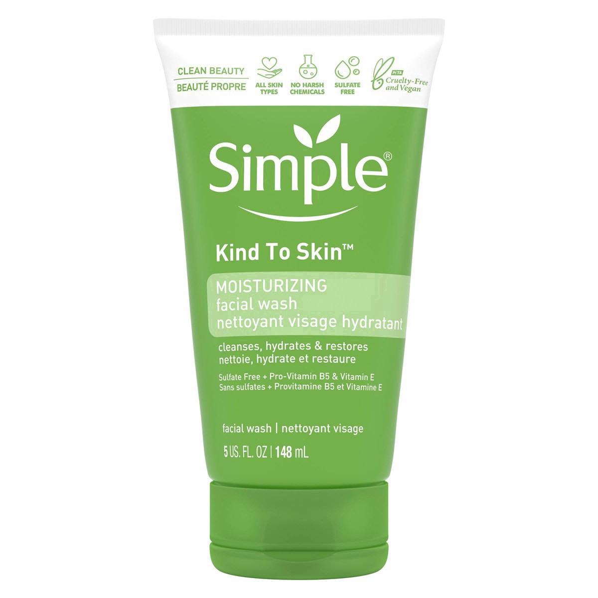 slide 22 of 78, Simple Kind to Skin Face Wash Moisturizing, 5 oz, 5 oz