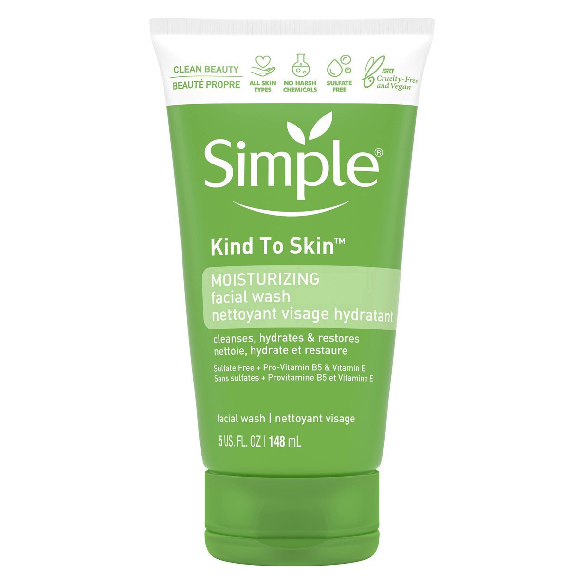 slide 66 of 78, Simple Kind to Skin Face Wash Moisturizing, 5 oz, 5 oz