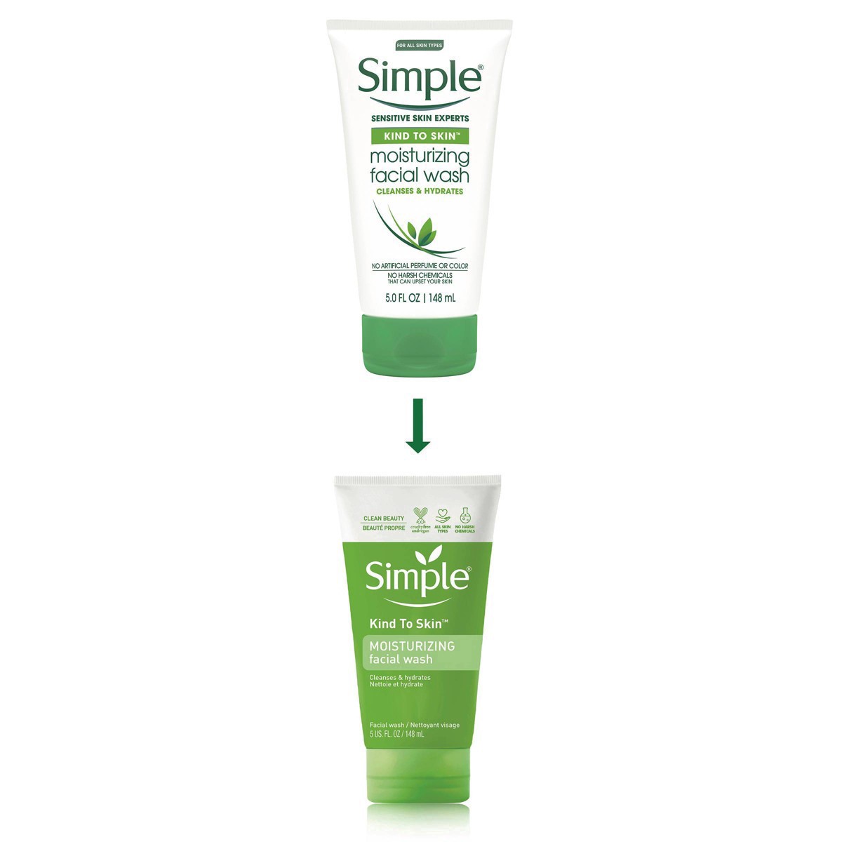 slide 49 of 78, Simple Kind to Skin Face Wash Moisturizing, 5 oz, 5 oz