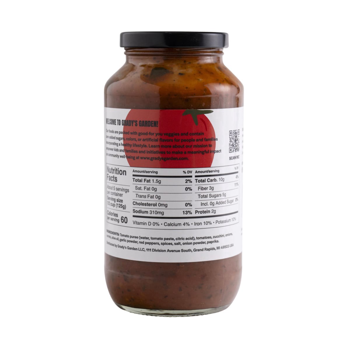 slide 11 of 13, GRADYS Grady's Garden Chunky Pasta Sauce- 24 oz, 24 oz