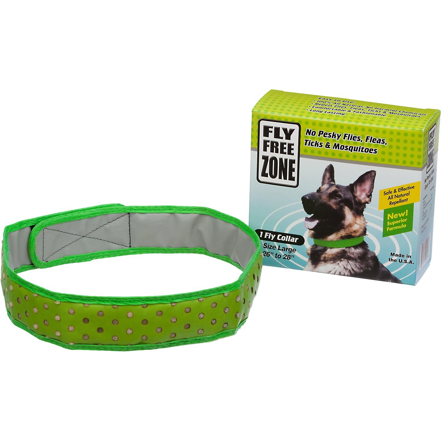 slide 1 of 1, Fly Free Zone Natural Fly Repellent Dog Collar, 1 ct