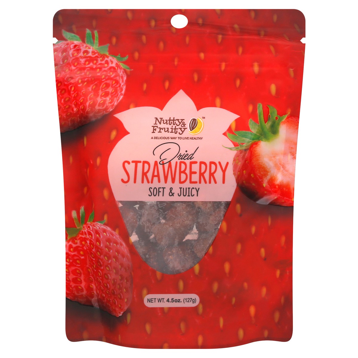 slide 3 of 11, Nutty & Fruity Dried Strawberry 4.5 oz, 4.5 oz