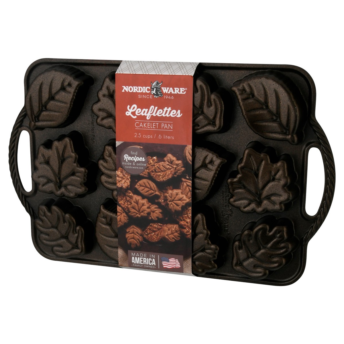 slide 8 of 10, Nordic Ware Leaflettes Cakelet Pan 1 ea, 1 ct