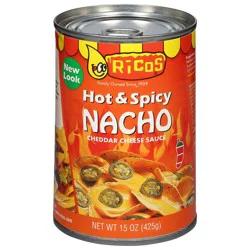 Rico's Hot & Spicy Nacho Cheddar Cheese Sauce 15 oz