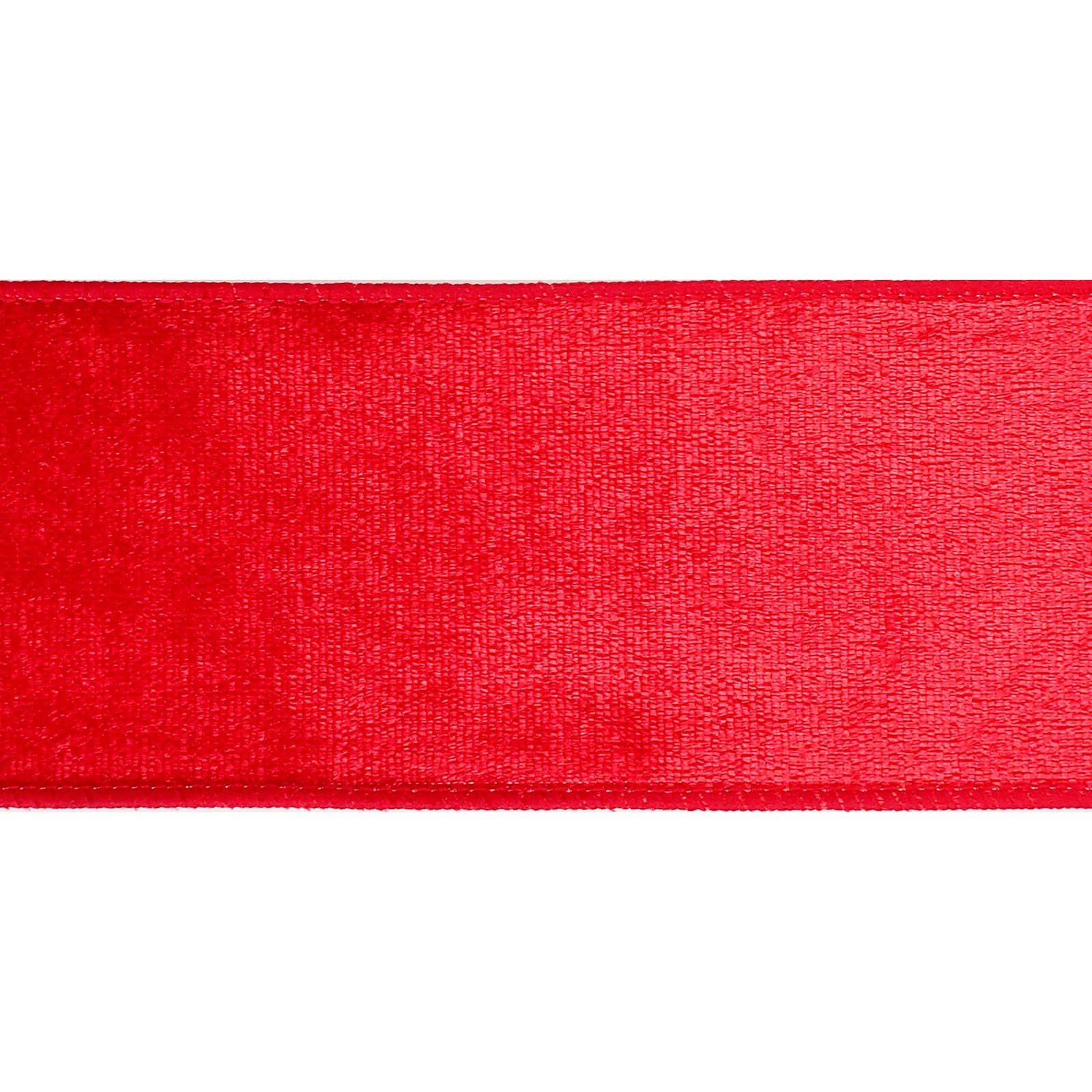 slide 4 of 4, 2.5" X 25ft. Red Velvet Wired Ribbon By Celebrate It, 2.5 in x 25 ft