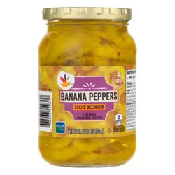 Giant Hot Banana Peppers Rings