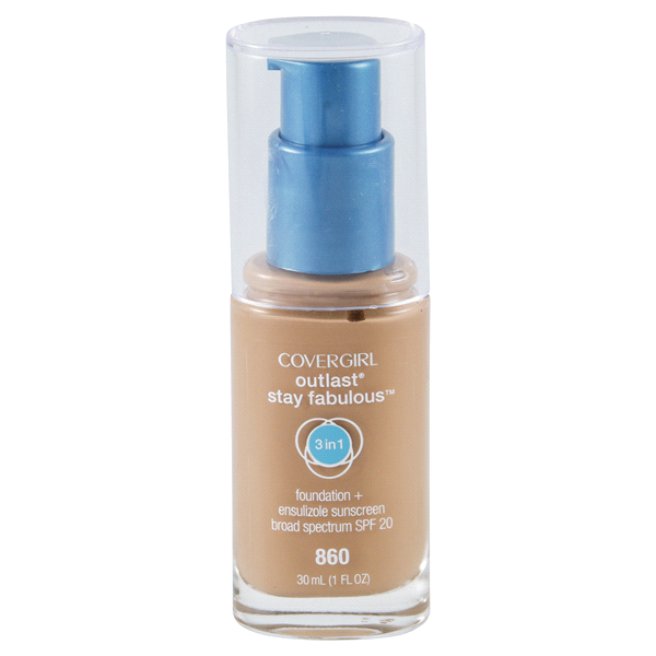 slide 1 of 2, Covergirl Classic Tan Outlast Stay Fabulous 3-in-1 Foundation SPF 20, 1 ct