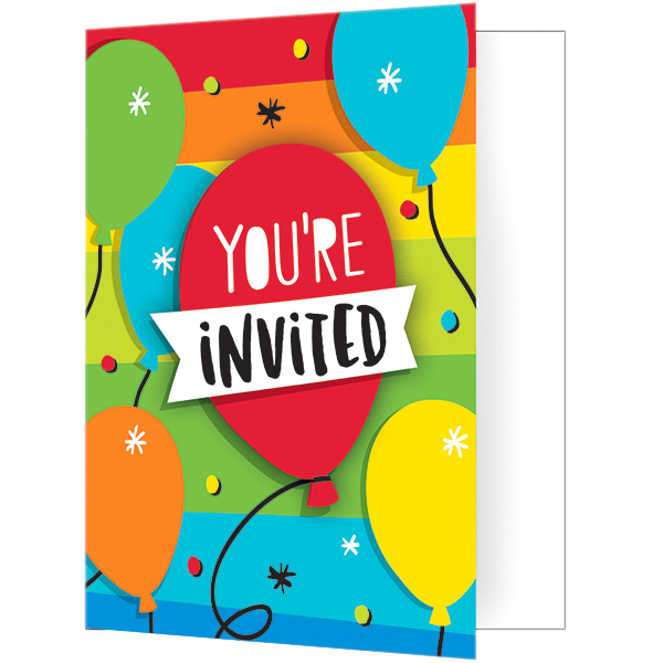 slide 1 of 1, Creative Converting Hoppin' Birthday Cake Invitations, 8 ct