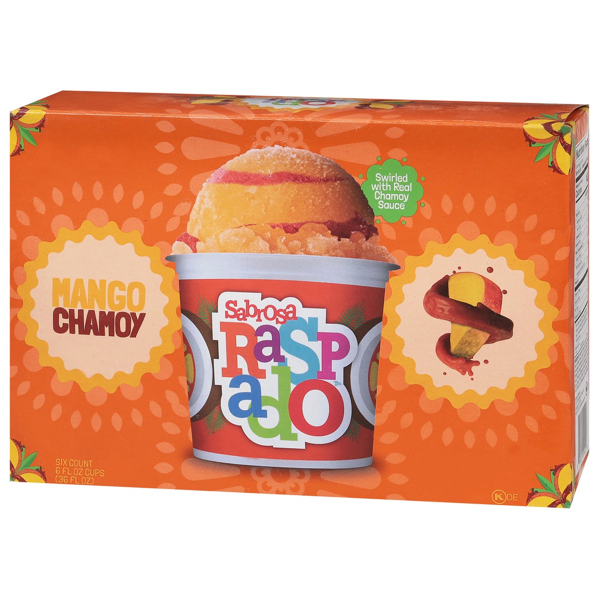 slide 15 of 16, Sabrosa Raspado Mango Chamoy Shaved Ice Cup/Tub/Bowl 6 ea, 6 oz