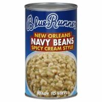 slide 1 of 2, Blue Runner New Orleans Spicy Cream Style Navy Beans, 27 oz