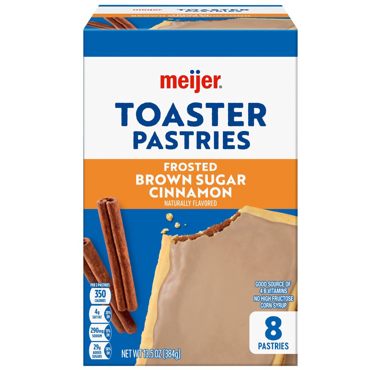 slide 1 of 29, Meijer Brown Sugar Cinnamon Frosted Toaster Treats, 8 ct