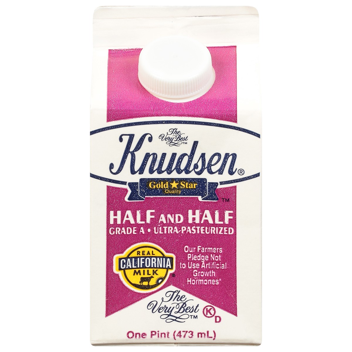 slide 1 of 9, Knudsen The Very Best Half and Half 1 pt, 1 pint