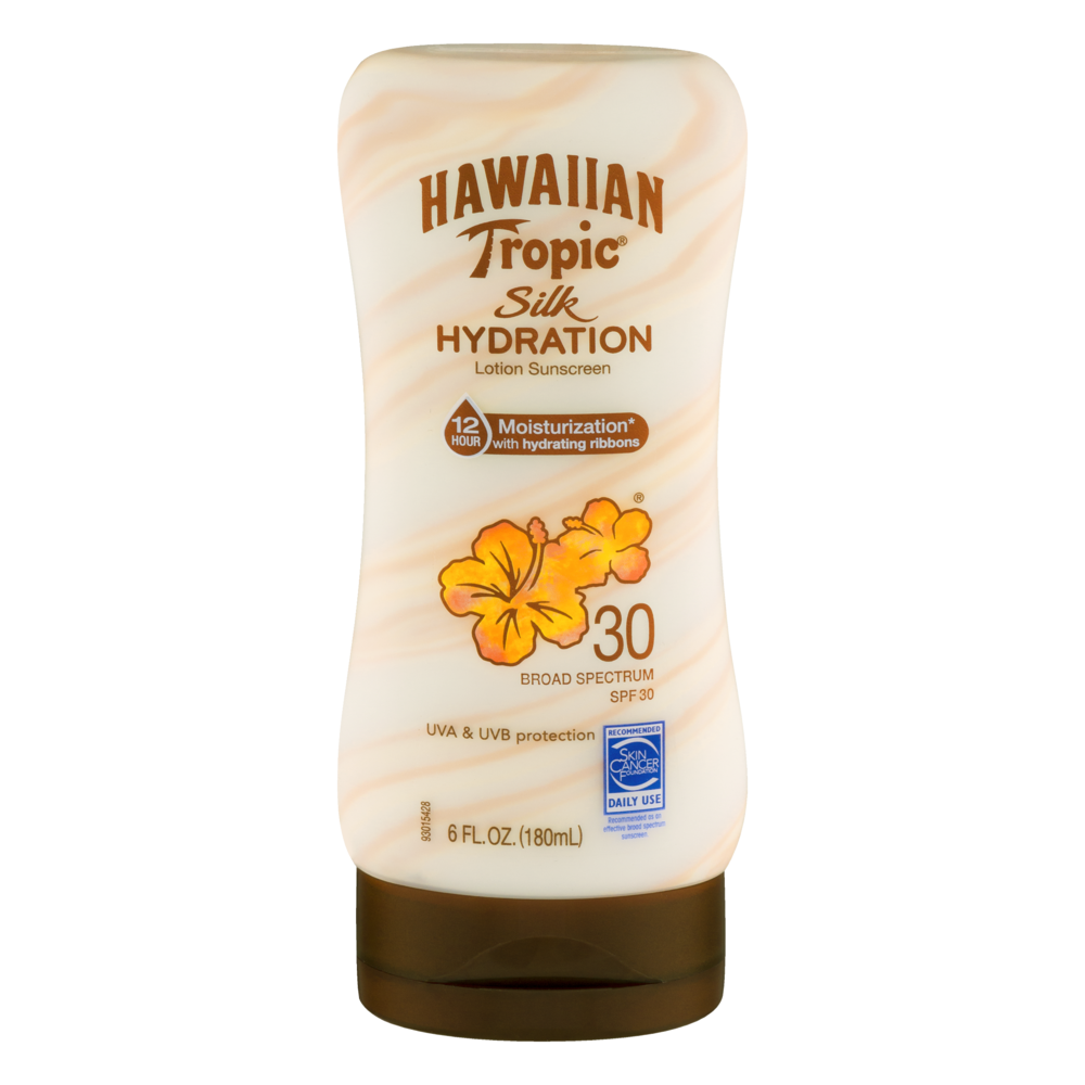 slide 1 of 1, Hawaiian Tropic Silk Hydration Sunscreen Lotion - SPF 30, 6 oz