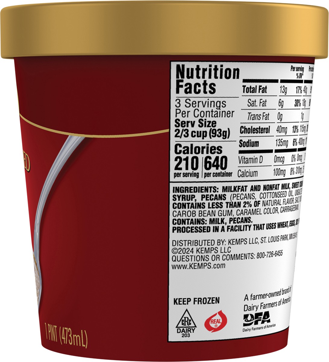 slide 7 of 12, Kemps Old Fashioned Butter Pecan Ice Cream, 1 pint