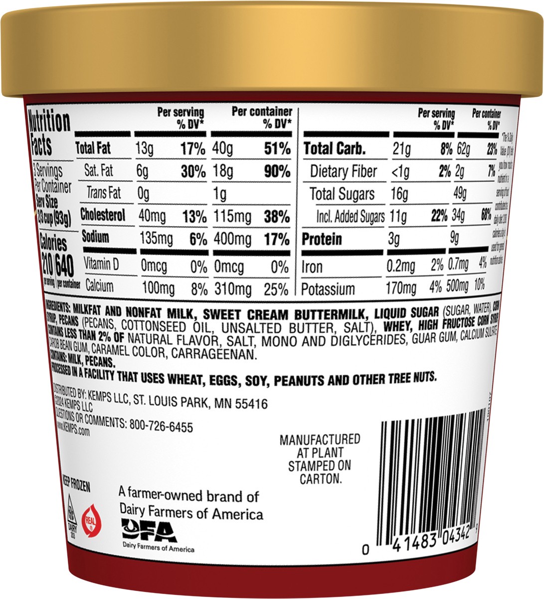 slide 4 of 12, Kemps Old Fashioned Butter Pecan Ice Cream, 1 pint